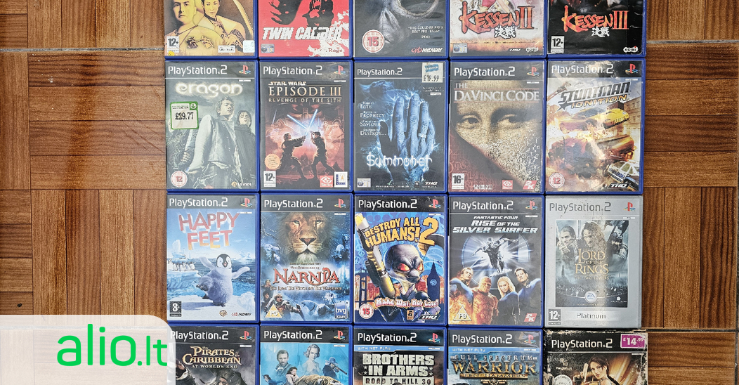 PlayStation 2 originalūs žaidimai PS2 Alio.lt