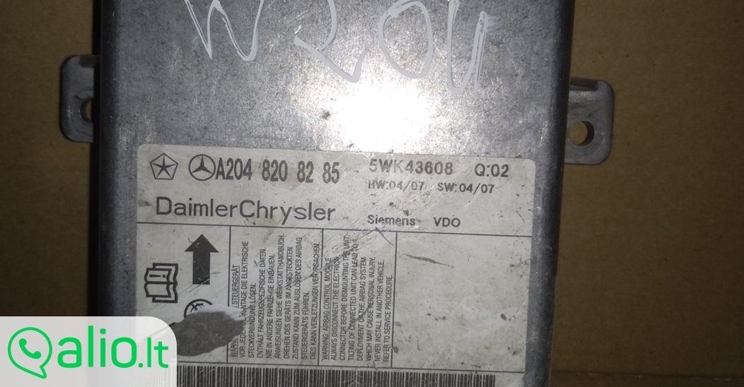 Mercedes Benz w204 airbag'ų blokelis a2048208285 Alio.lt